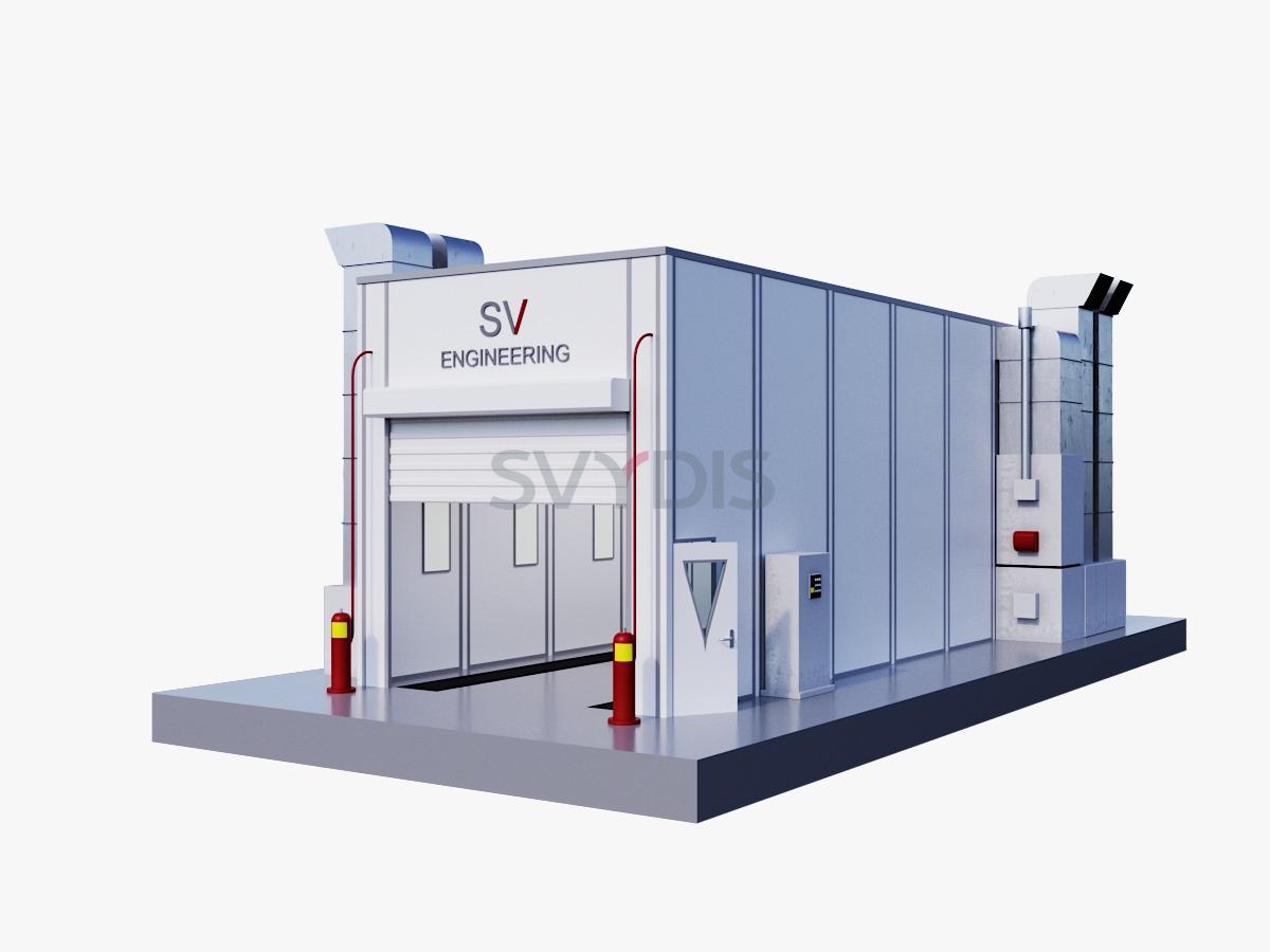 Покрасочно-сушильные камеры для колёсной техники SV-A.T15.5.5